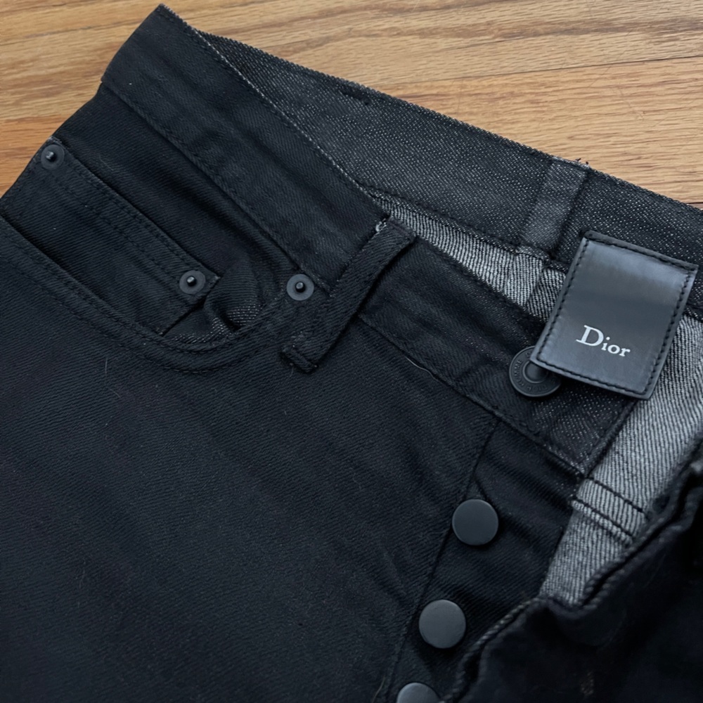 Dior Shine black denim jeans 32x32